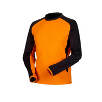 Oranssi musta pitkähihainen tekninen t-paita - 4089