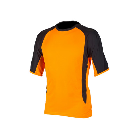 Oranssi musta tekninen t-paita - 4086